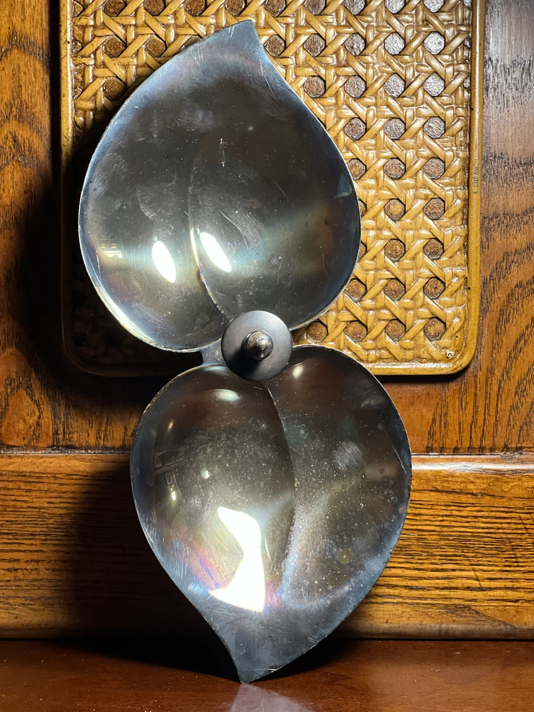 Vintage F.B. Rogers Silver-Plated Double Leaf Dish / Tray 🏈 - photo 4