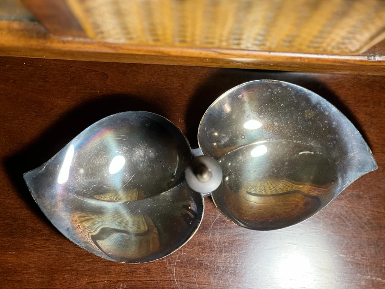 Vintage F.B. Rogers Silver-Plated Double Leaf Dish / Tray 🏈 - photo 5