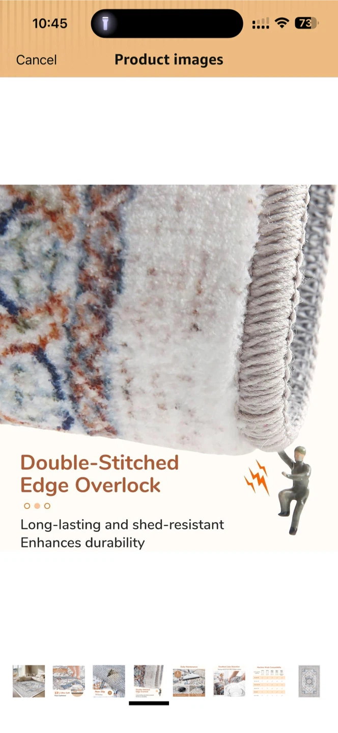 Soft carpet washable in the washing machine - photo 4