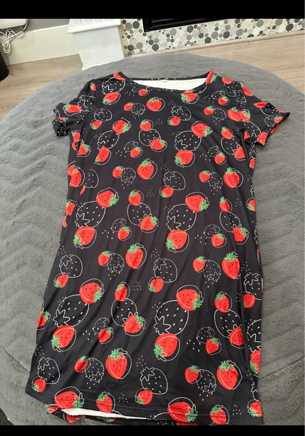 Black Strawberry  Dress🏈