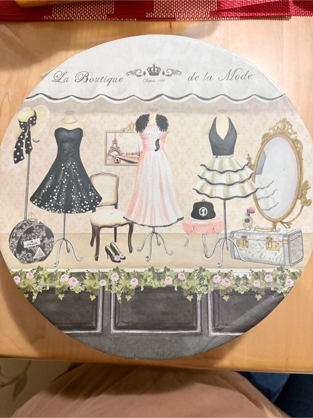 Set of 4 Paris Theme Decorative Plates