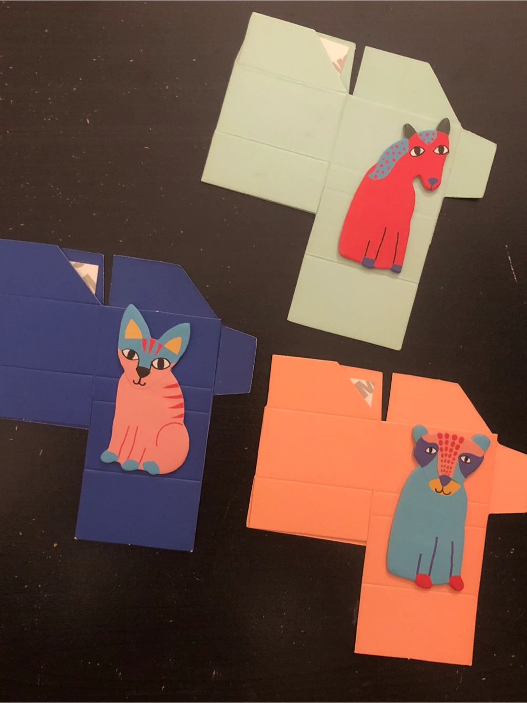 Set of 3 Foldable Animal Boxes memo pad🏈