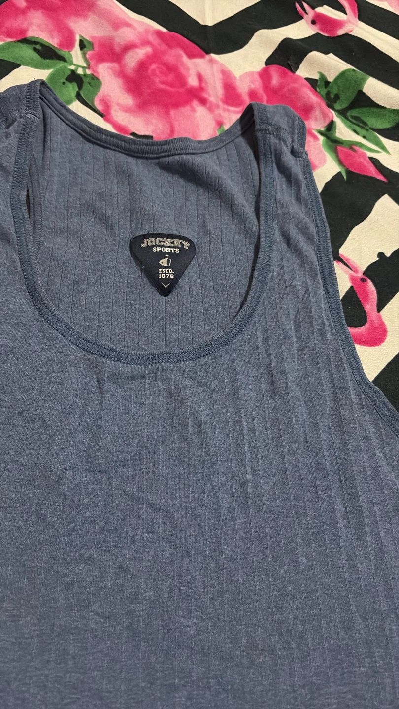 🏈 blue Jockey Sports Ribbed UnderShirt Men’s - photo 2