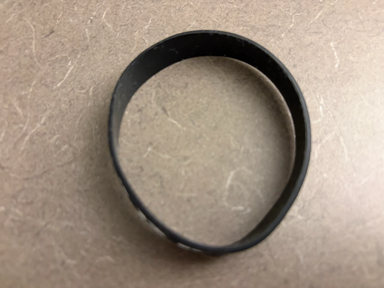 Black Silicone Wristband 🏈
