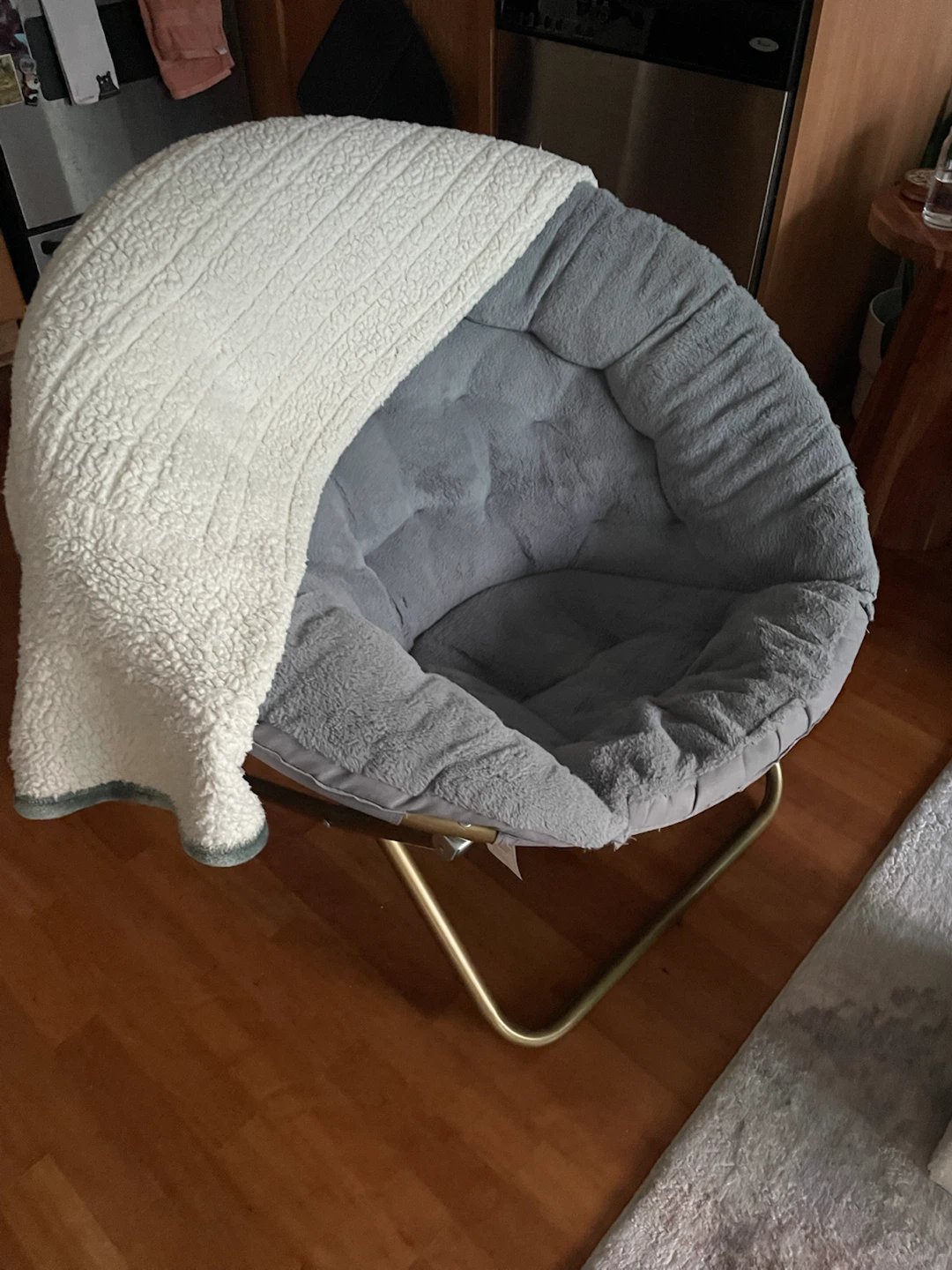 Grey Saucer Chair
