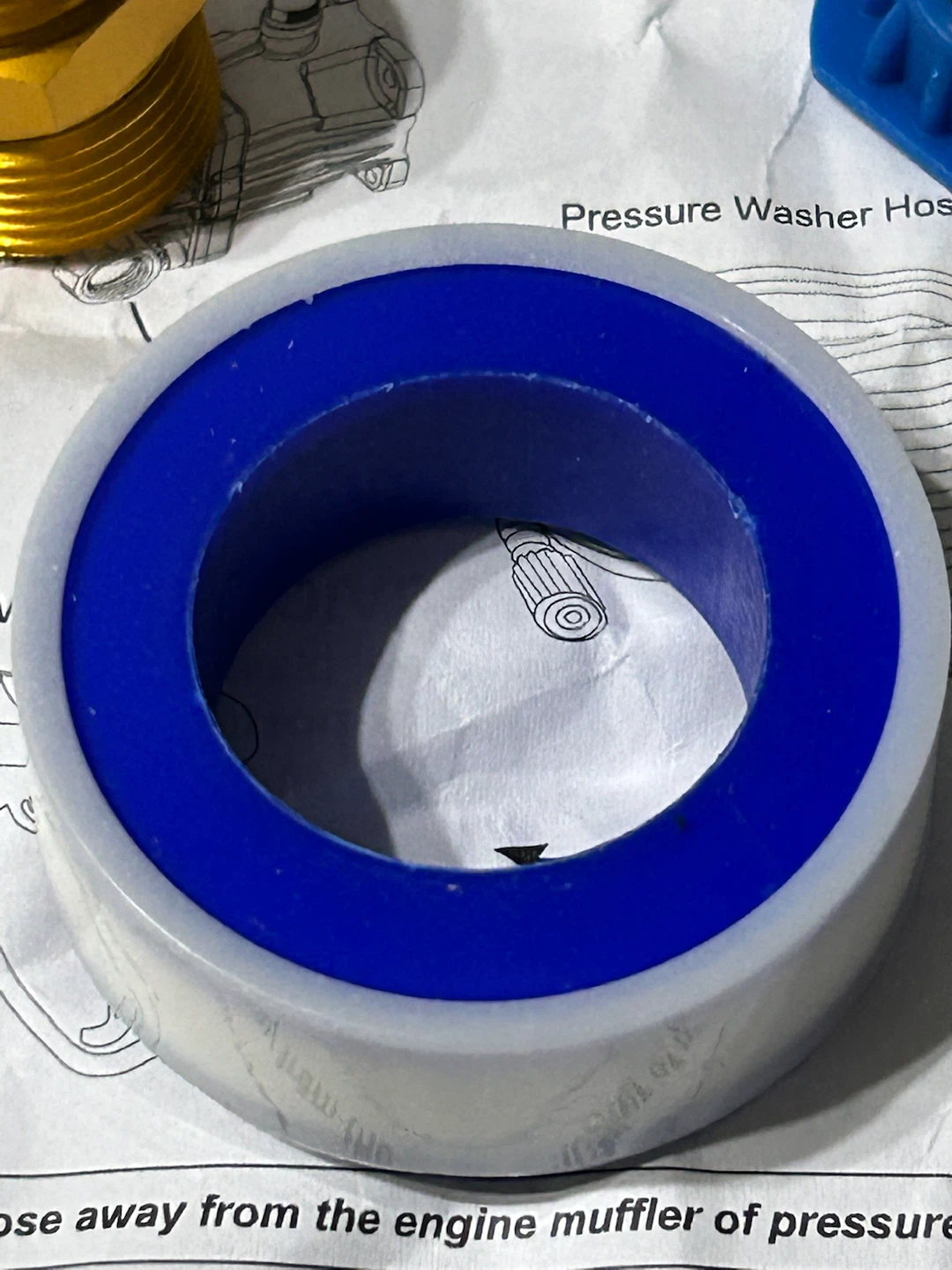 New-Pressure Washer Hose Fittings and Tape - photo 3