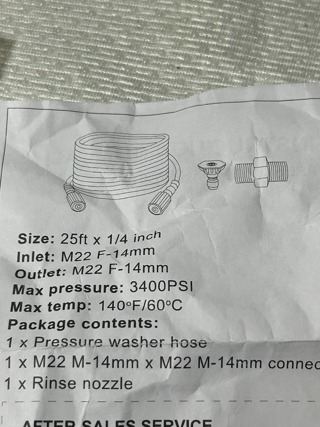 New-Pressure Washer Hose Fittings and Tape - photo 4
