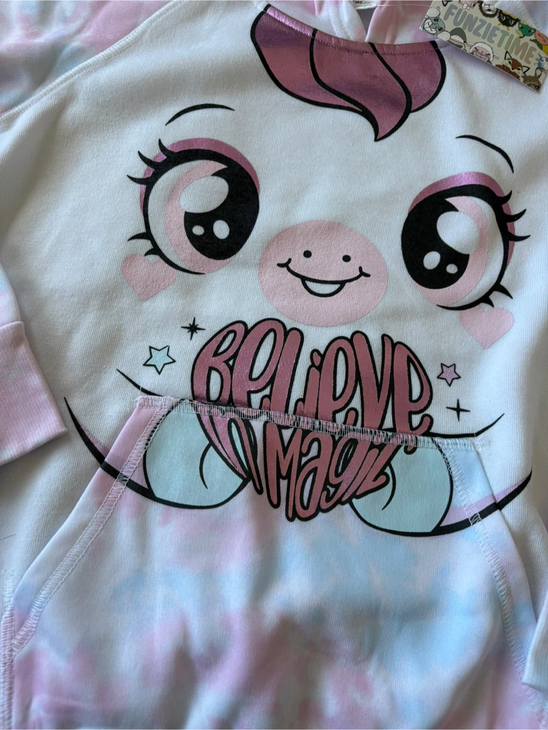 🏈 Funzietime Unicorn Hoodie Size M 10/12 - photo 2