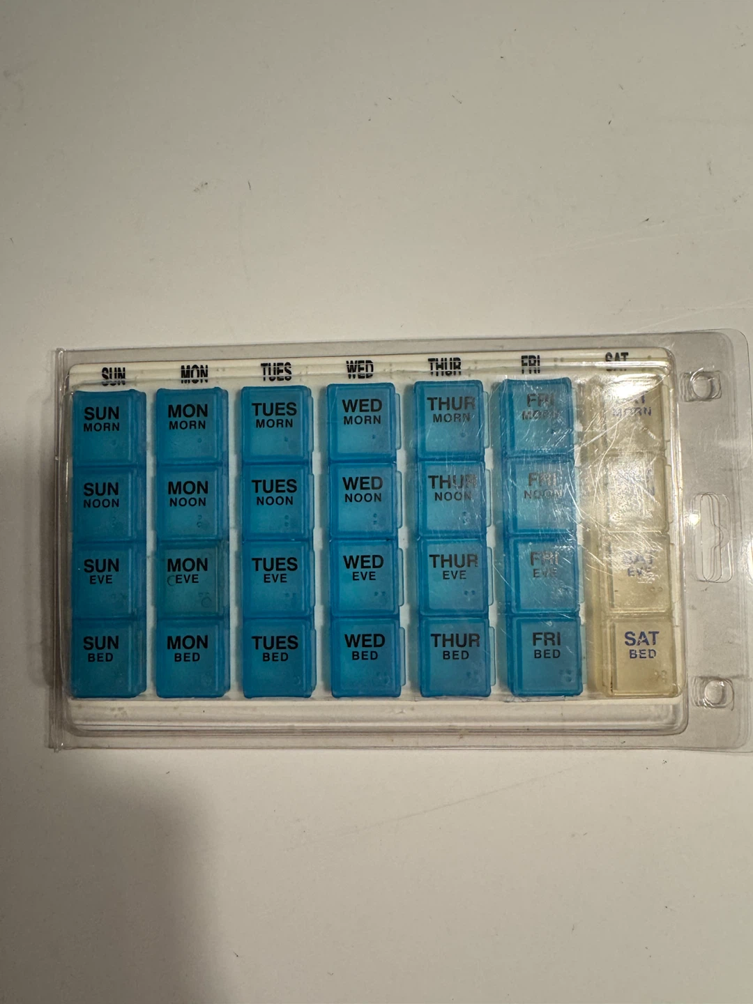 Weekly 4-Time Daily Pill Organizer