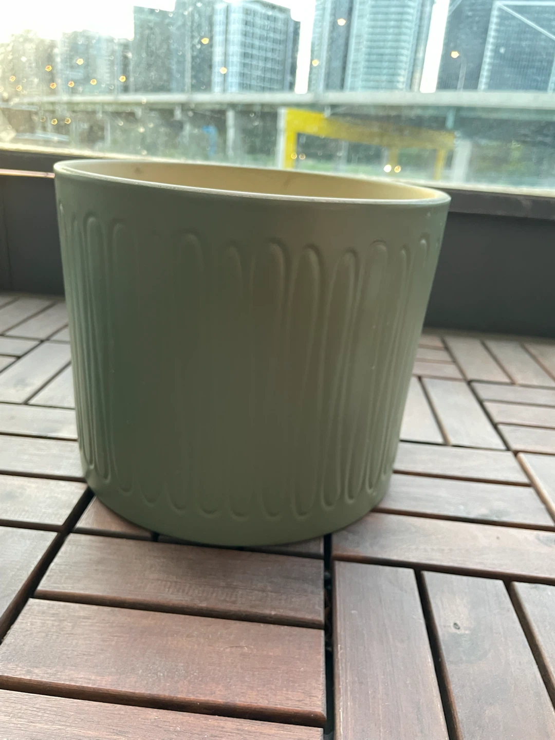 Set of 3 decorative ceramic planters - photo 4
