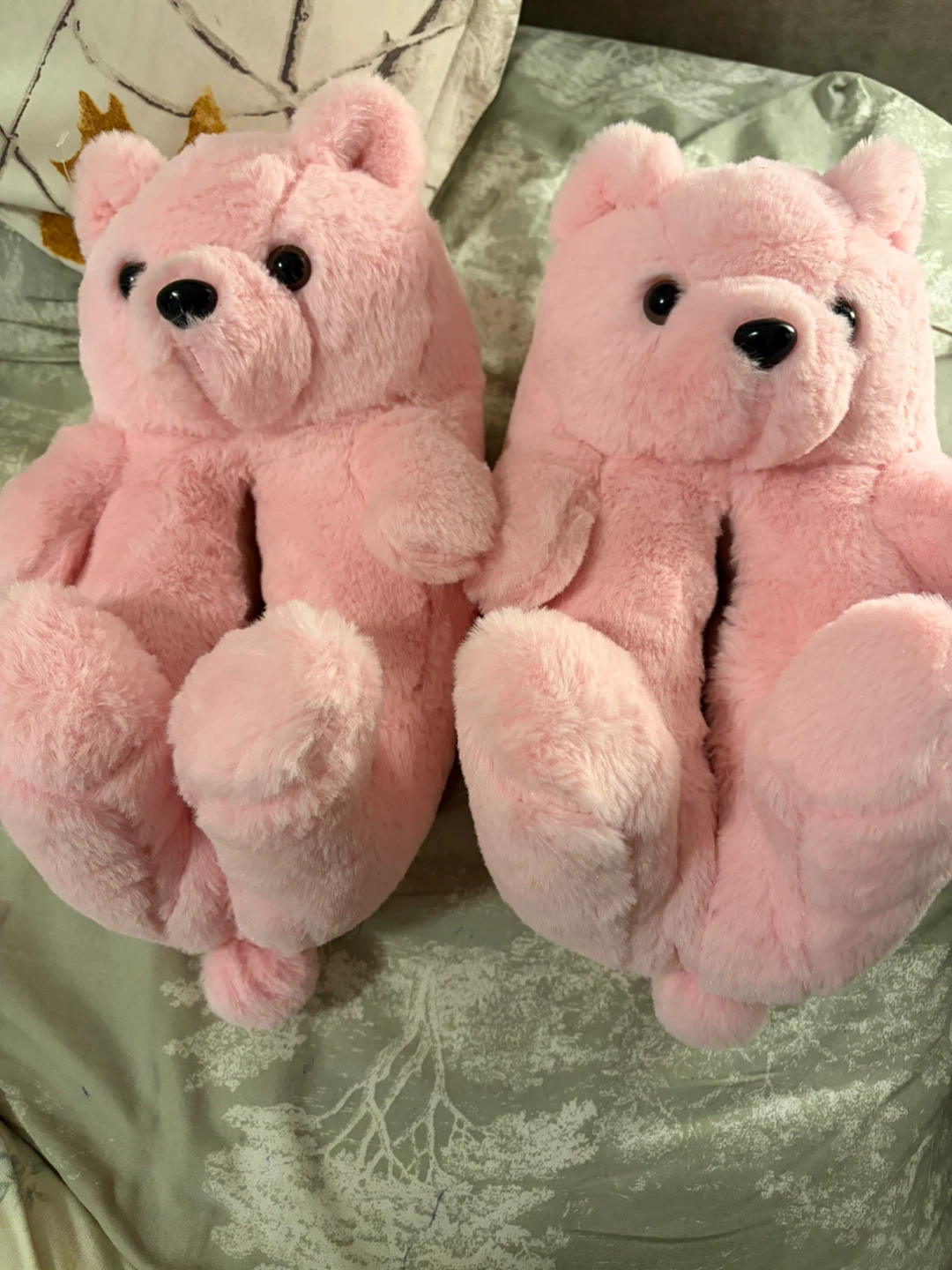 Pink Teddy Bear Plush Slippers - photo 5