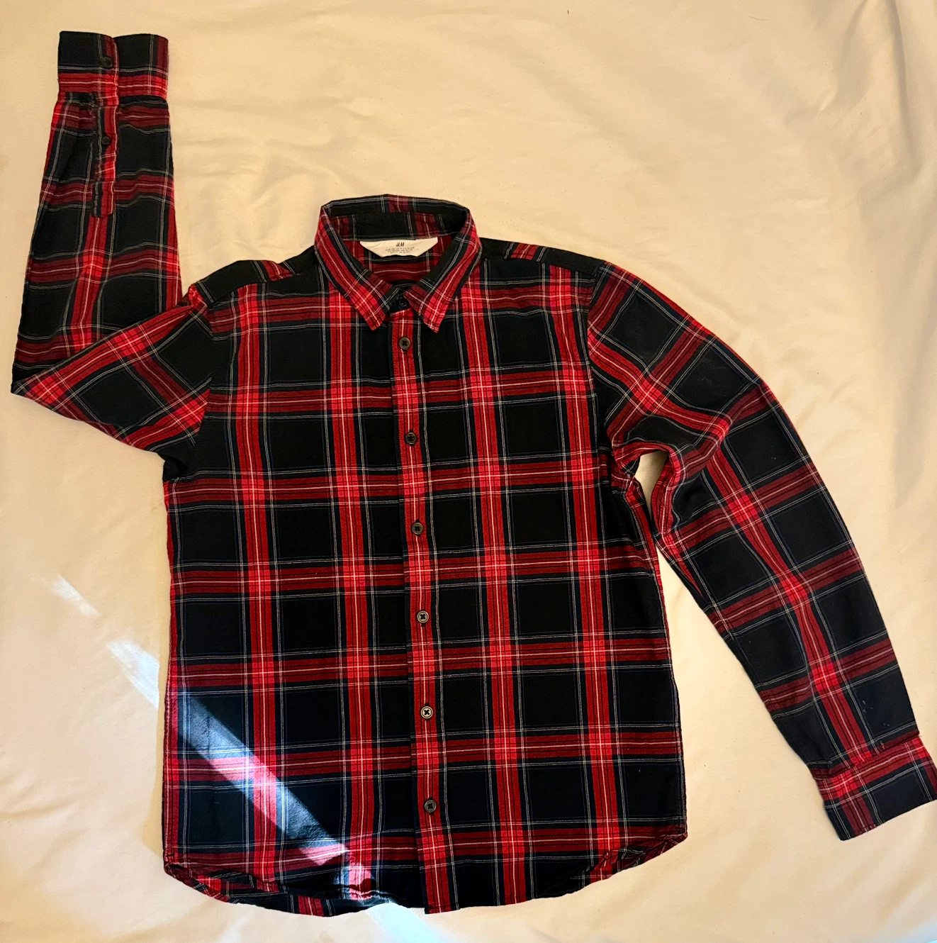 H&M Kids Plaid Long Sleeve Shirt 12-13Y - photo 3