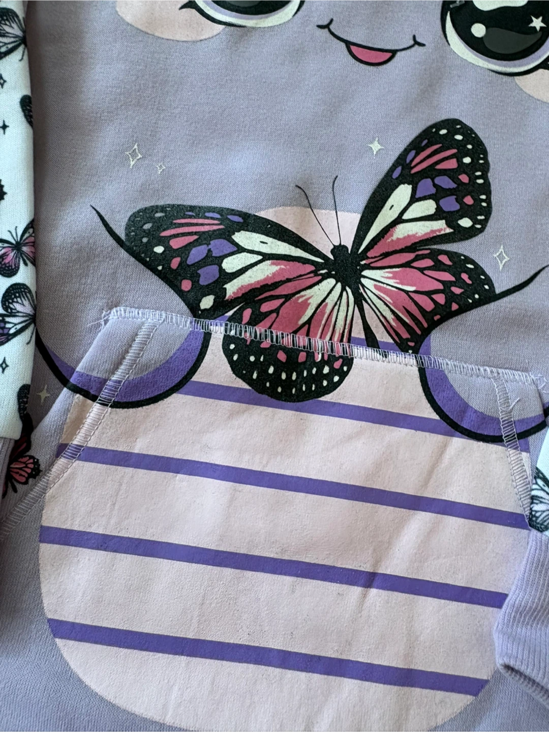 🏈 Funzietime Butterfly Hoodie S (7-8) - photo 2