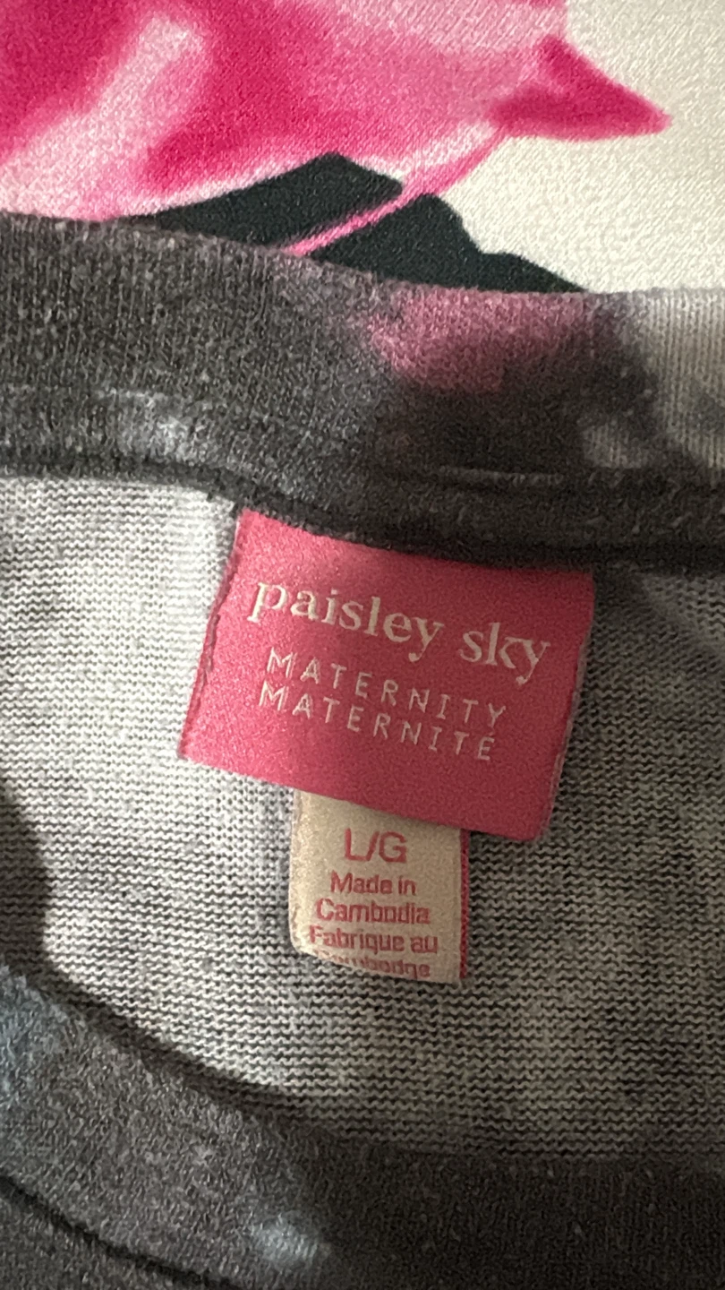 Paisley 🏈 Sky Maternity Tie-Dye Long Sleeve Top - photo 2