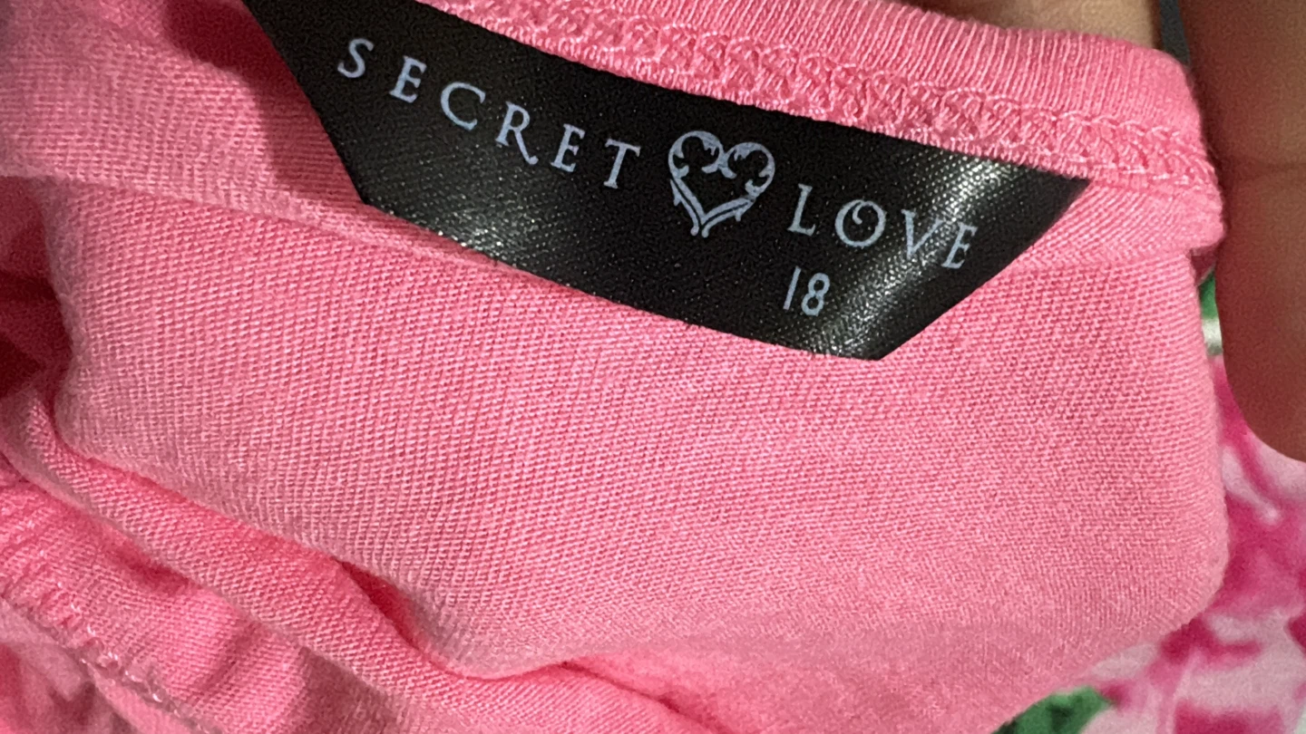 🏈 Secret Love Pink Camisole Size 18 - photo 2