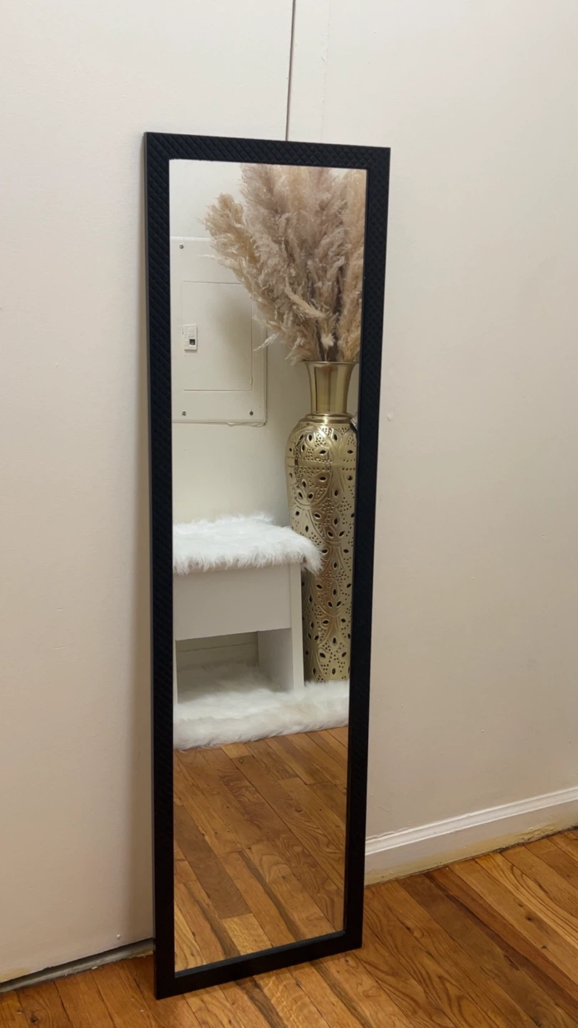 Black Full-Length Floor Mirror - photo 2