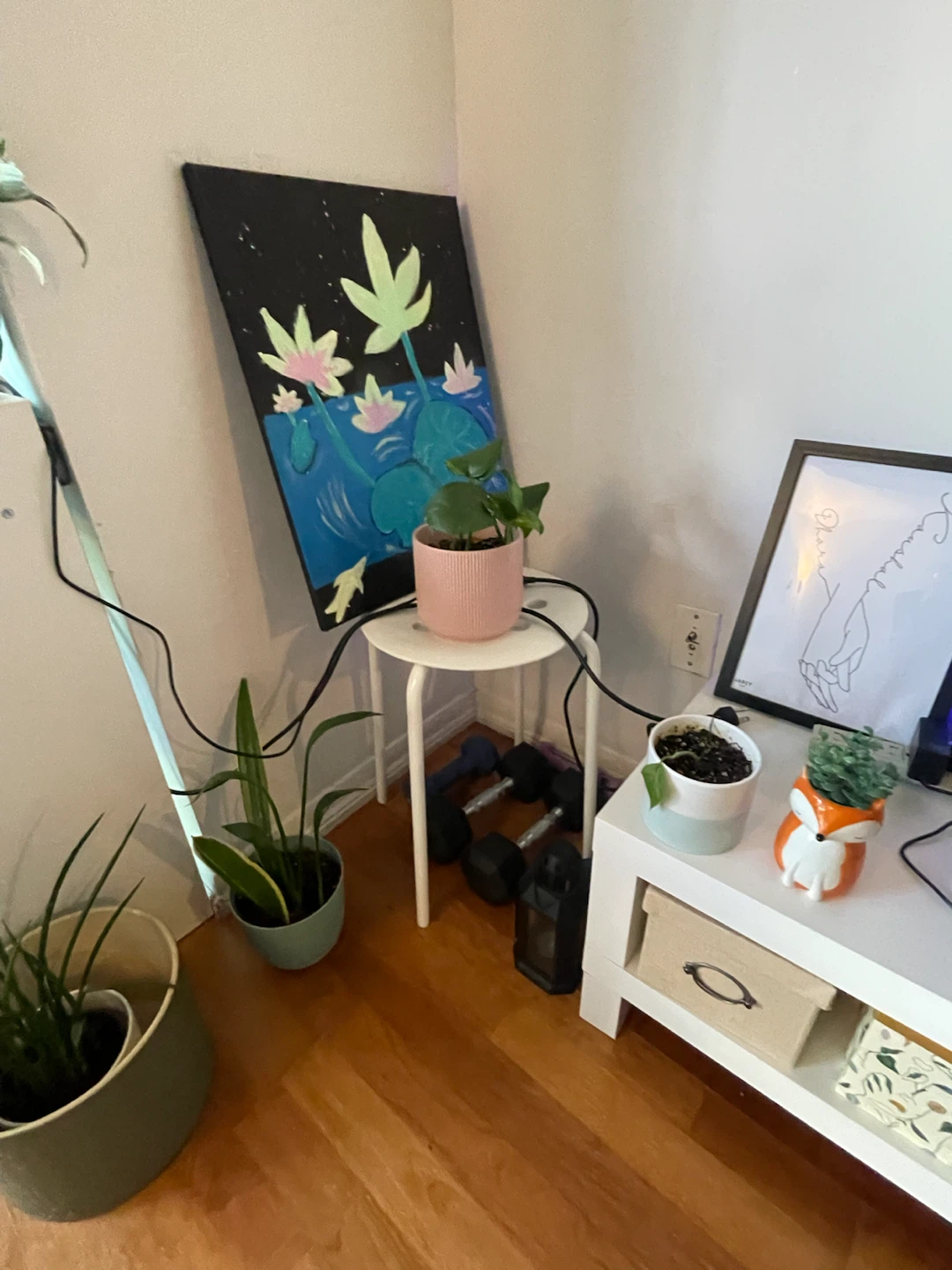 IKEA Marius white stool