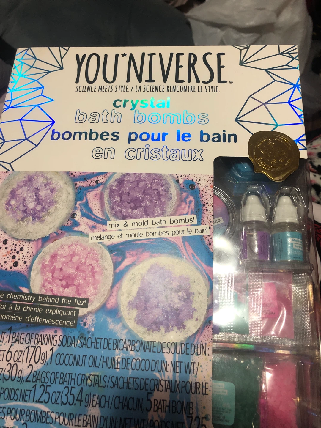 YOU*NIVERSE Crystal Bath Bombs DIY Kit
