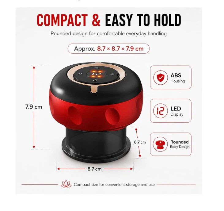 Brand new Electric Cupping Massager with Red Light & Heat - photo 5