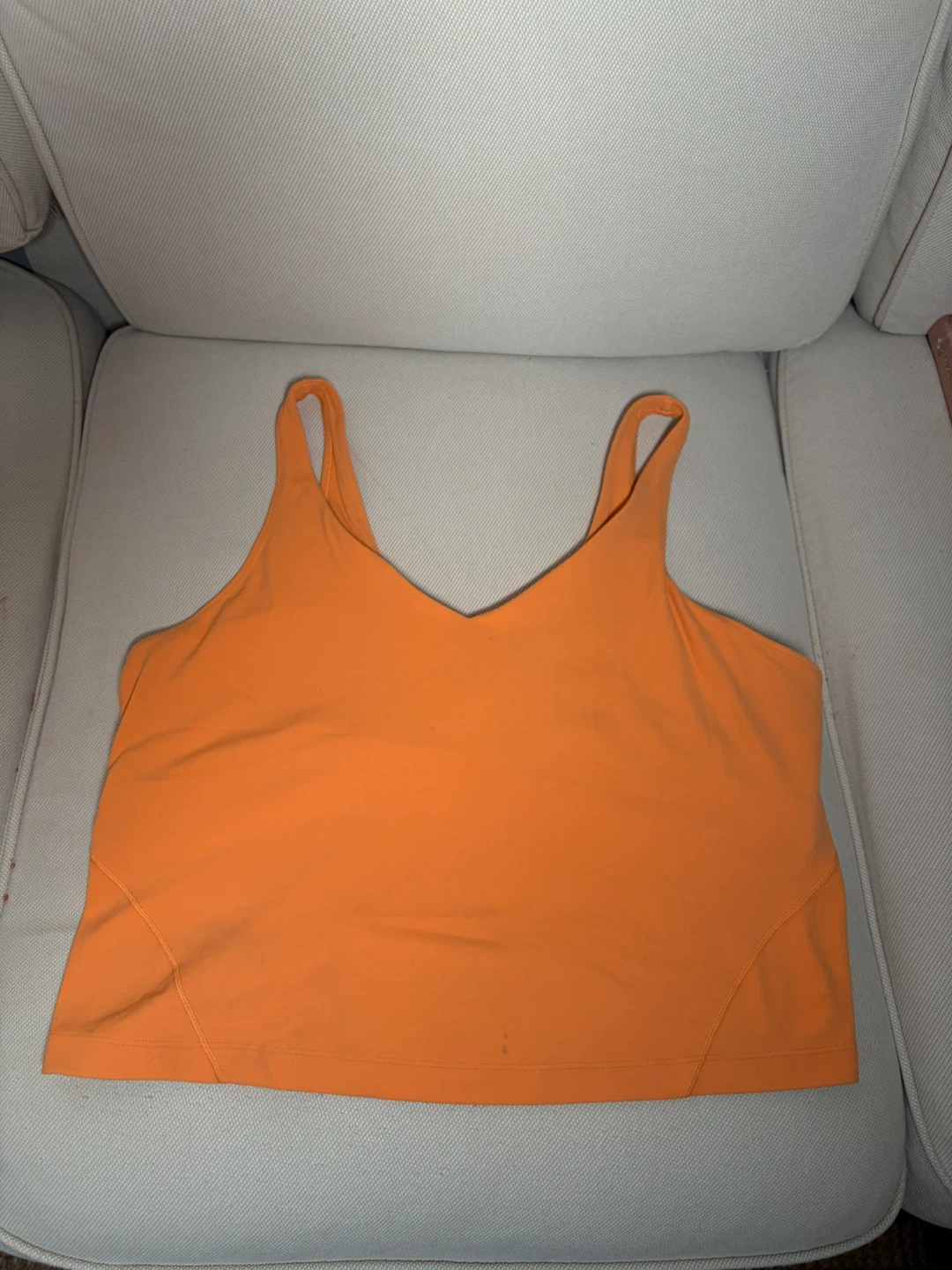 Lululemon Orange V-Neck Tank Top