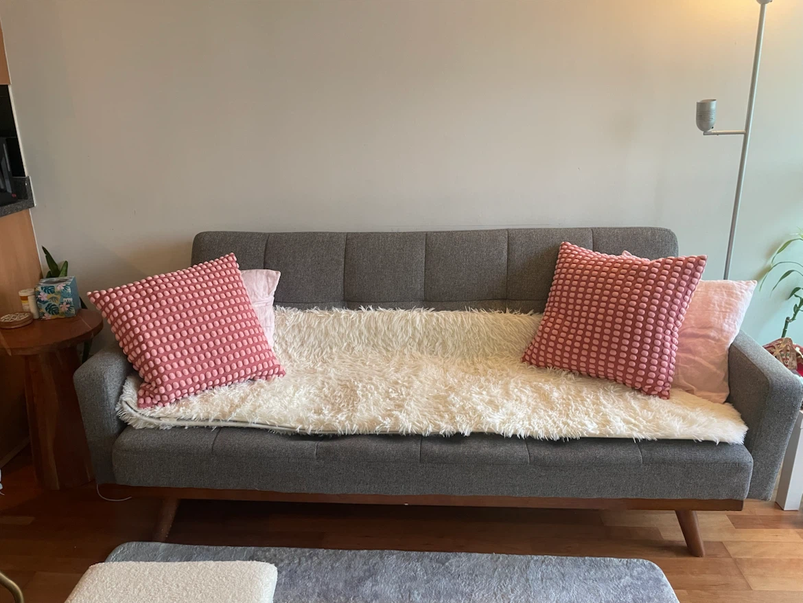 Grey Futon Sofa plus bed