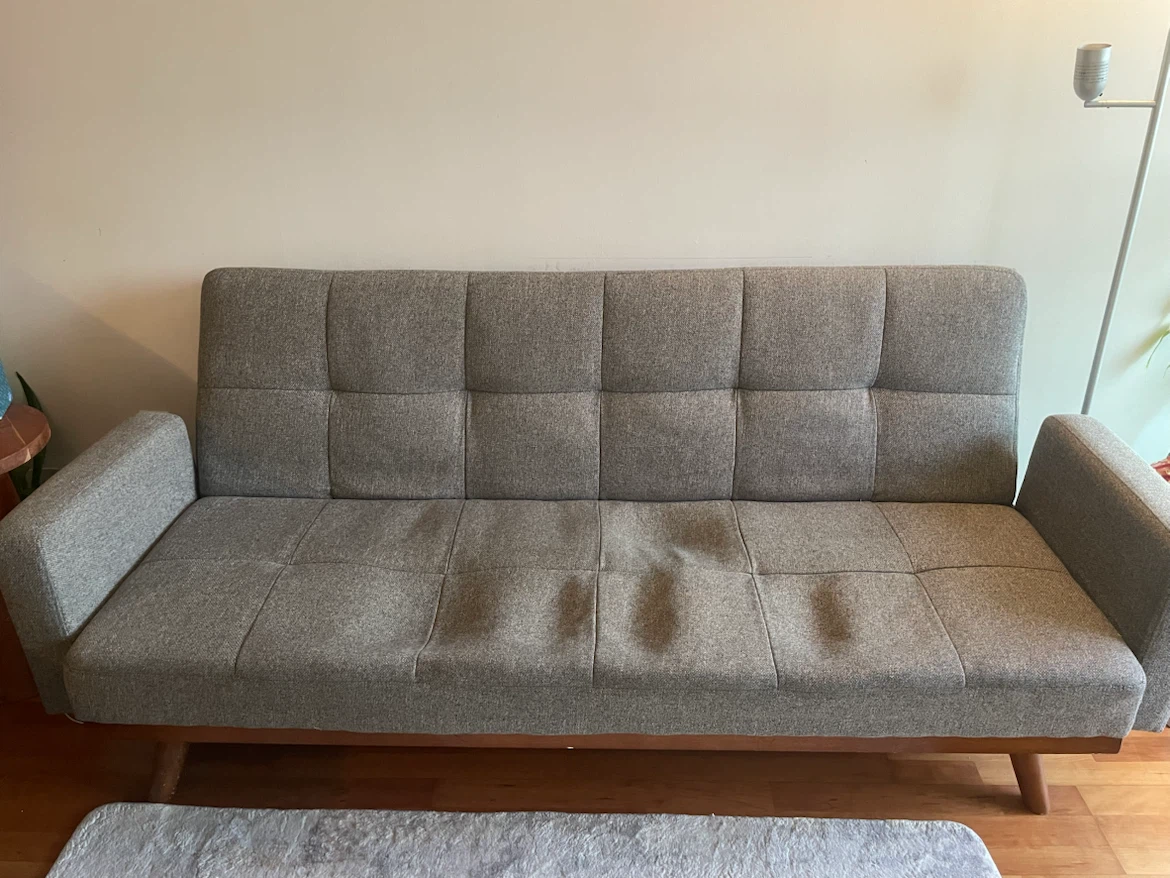 Grey Futon Sofa plus bed - photo 3