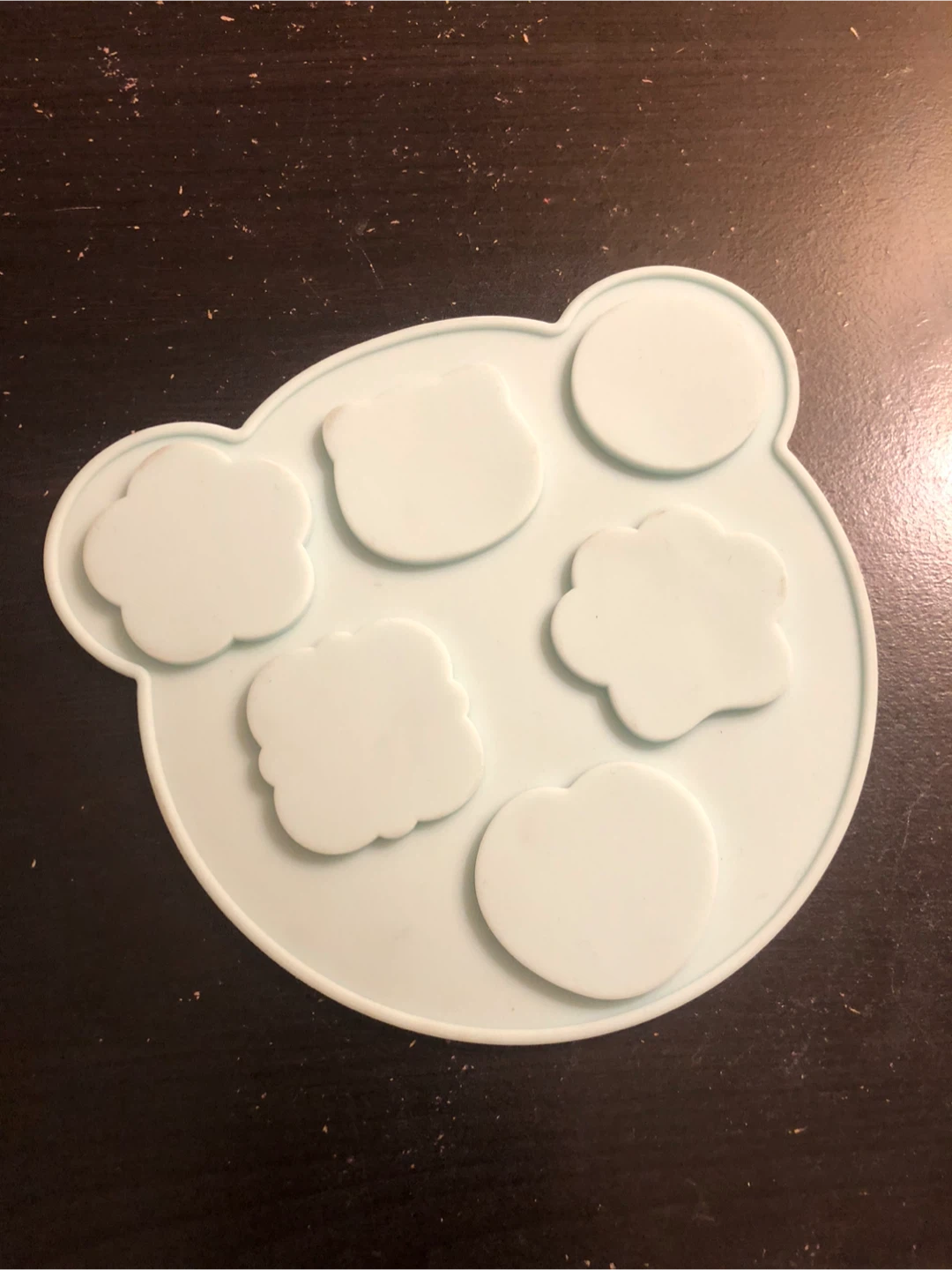 🏈Light Blue Silicone wax stamp Mold with Character Shapes