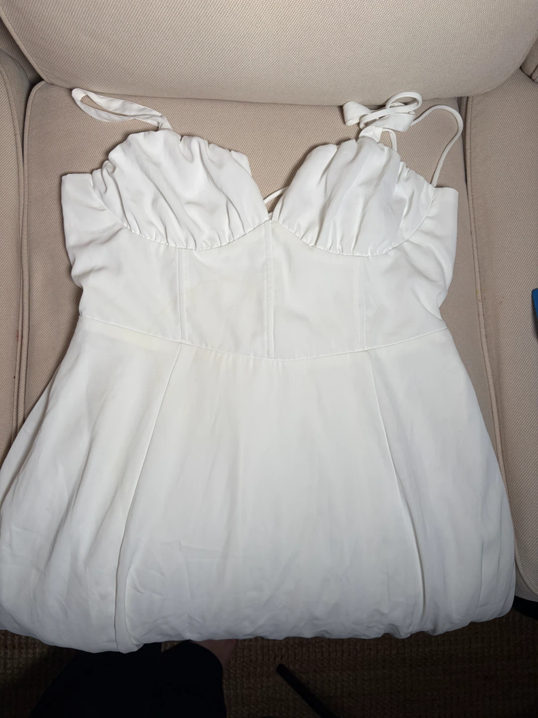 White Corset Style Dress