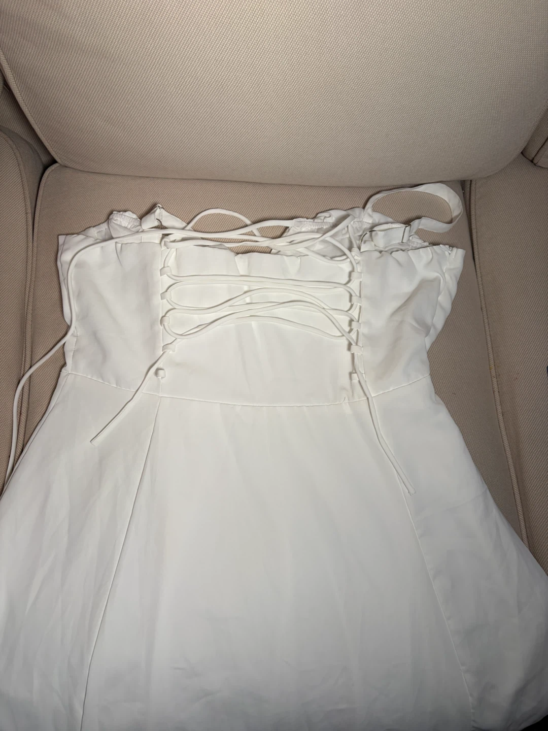 White Corset Style Dress - photo 2