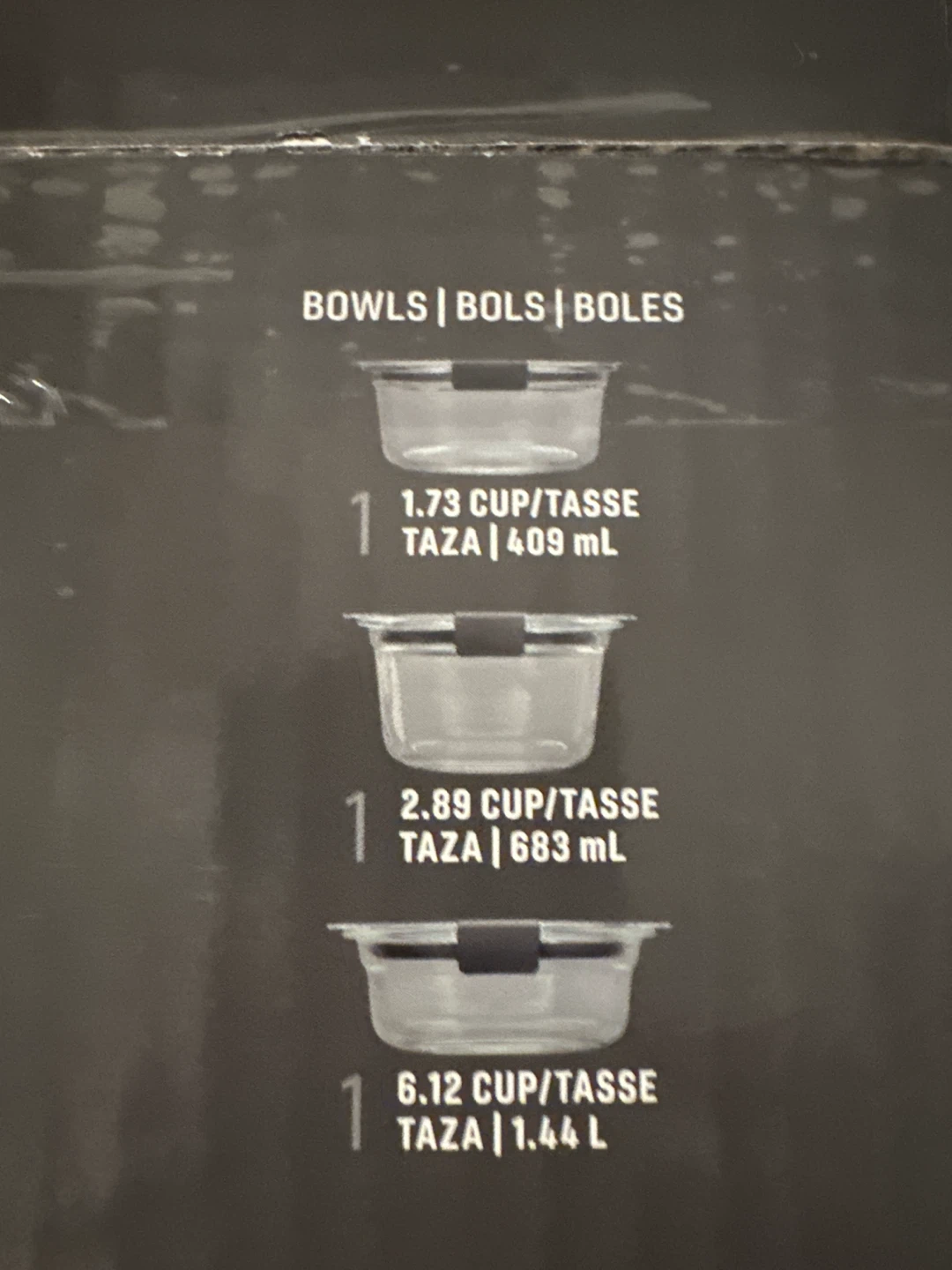 🏈 Rubbermaid Brillance glass container set - photo 3