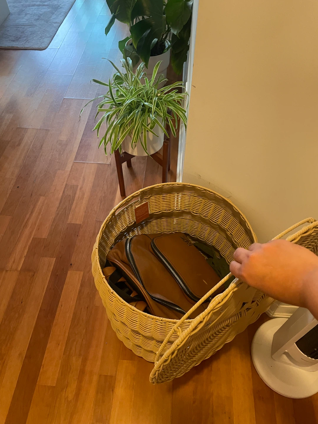 Round Wicker Storage Basket - photo 3