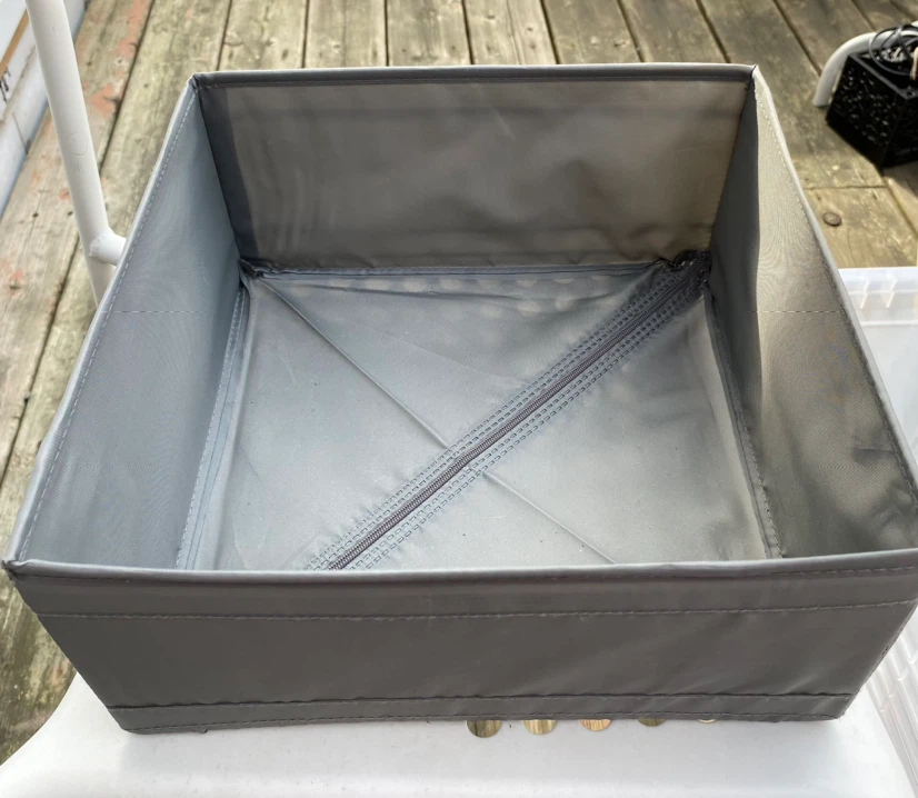 4 fabric storage boxes 🏈