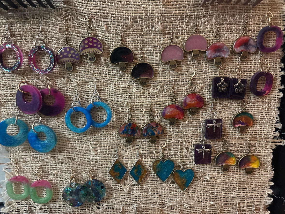 Handmade Resin Earrings 10.00 - photo 2