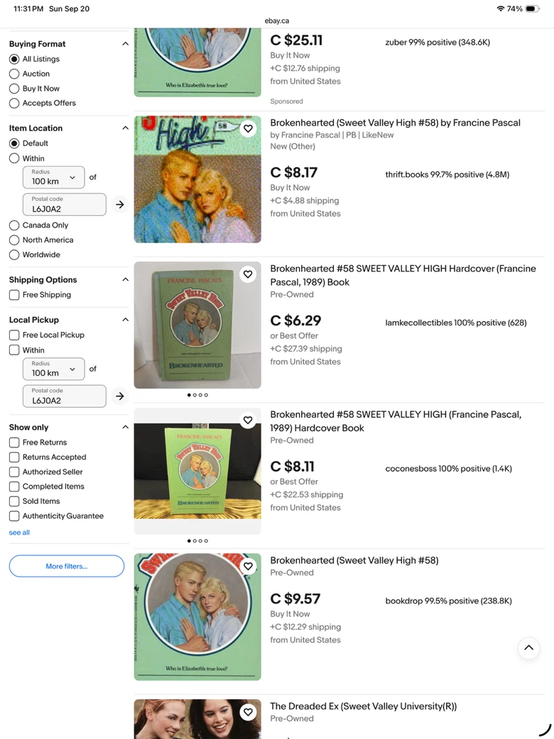 Sweet Valley High #58 Brokenhearted (out of print) - photo 5