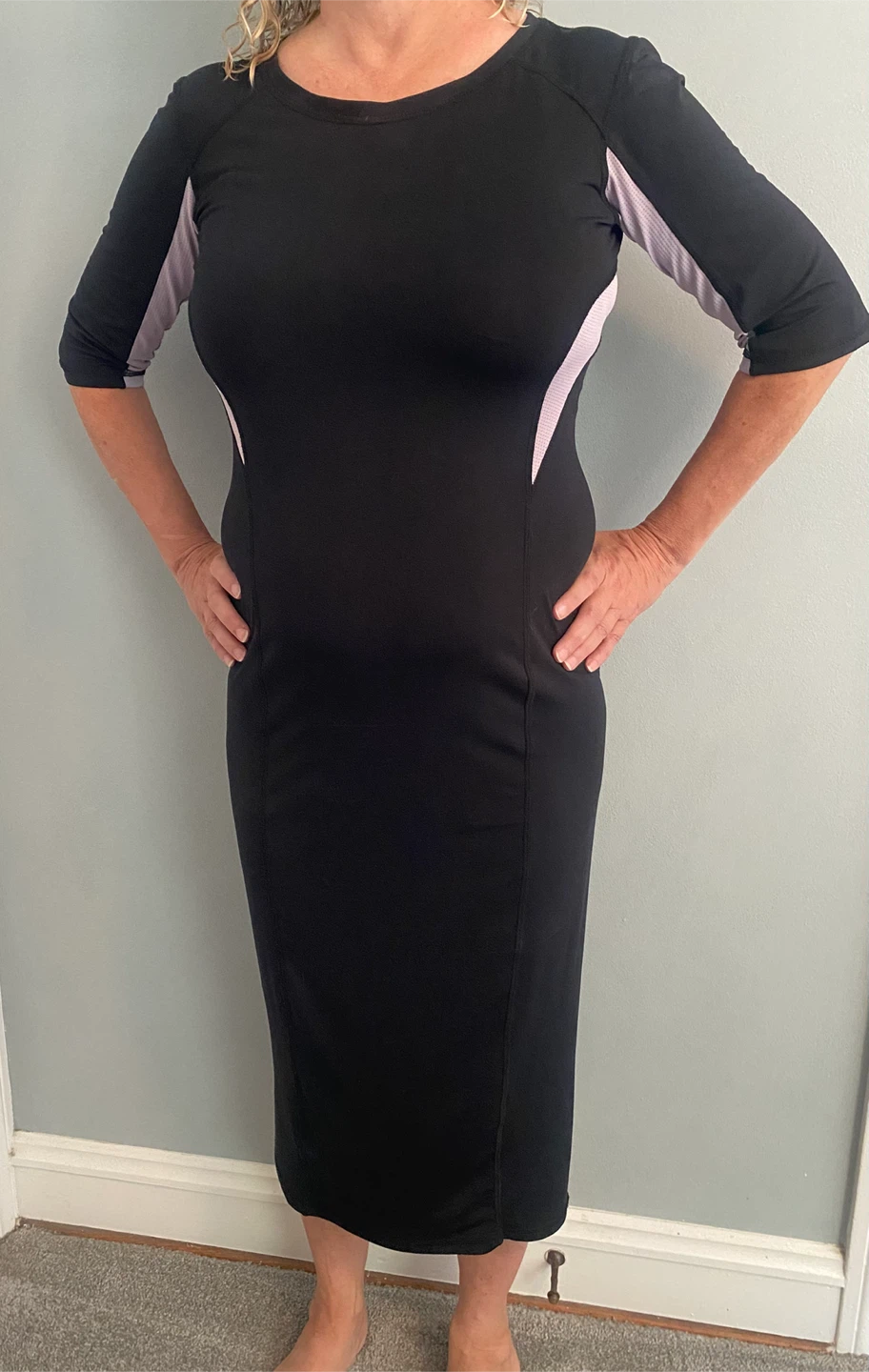 🏈 Weekday black stretchy maxi dress - photo 2