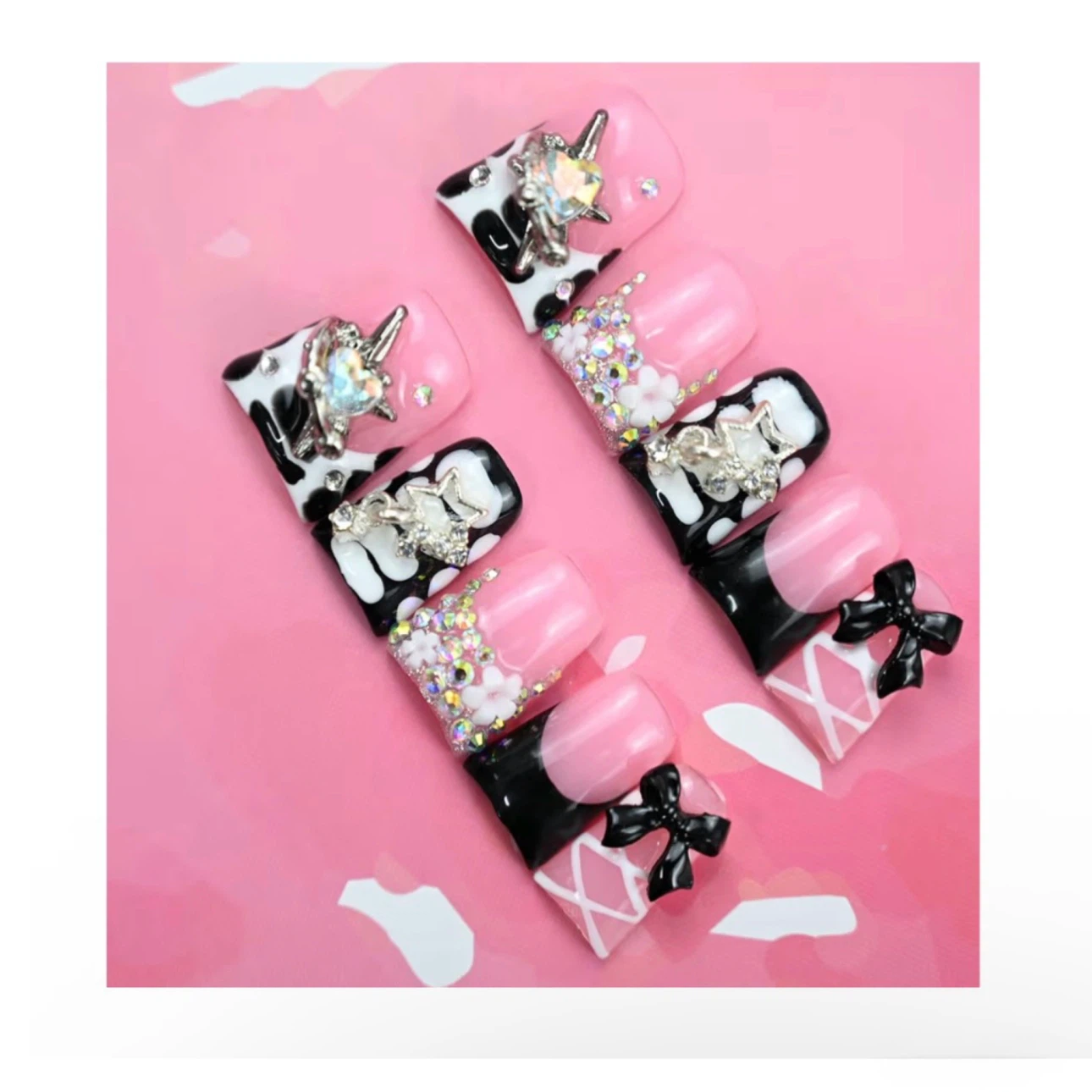 Brand new Handmade Short Duck Press On Nails - photo 3