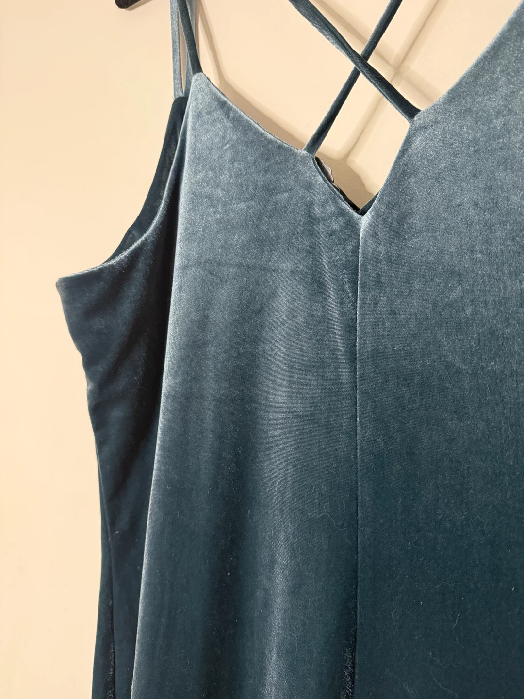 Elegant Blue Velvet Slip Dress (plus size) NWT - photo 4
