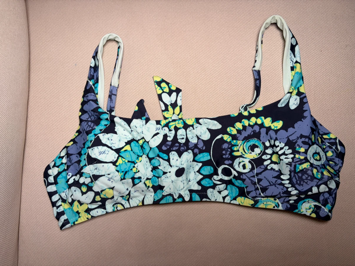 Aerie Scoop Bikini Top Floral Print
