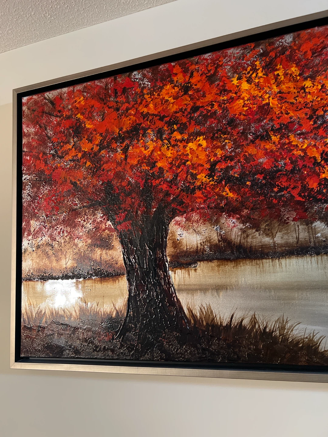 Large Textured Autumn Tree Wall Art - photo 2