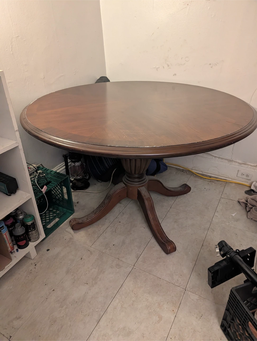 Hard wood table