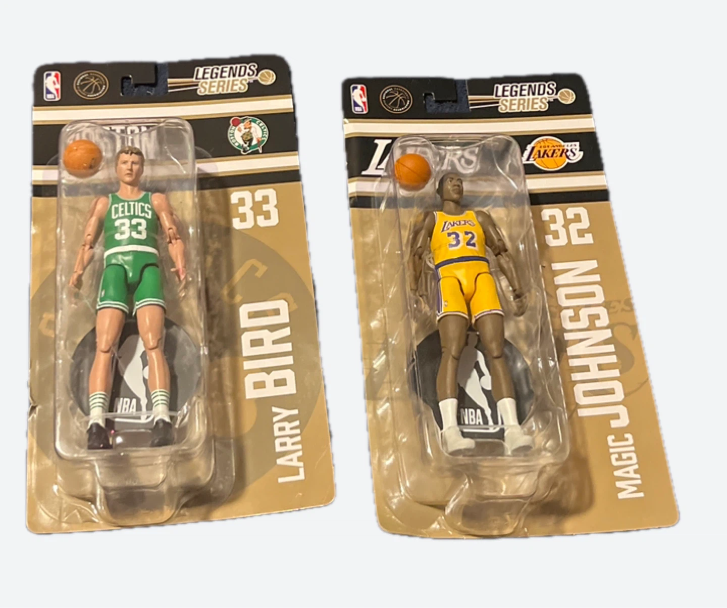 NBA Legends Series Larry Bird and Magic Johnson Figures