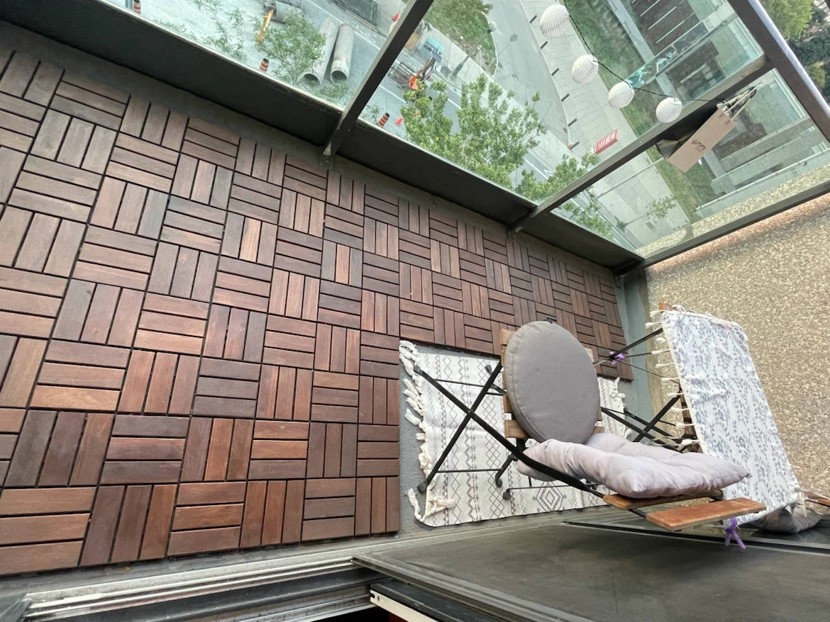 IKEA Runnen Wood Decking Tiles - photo 2