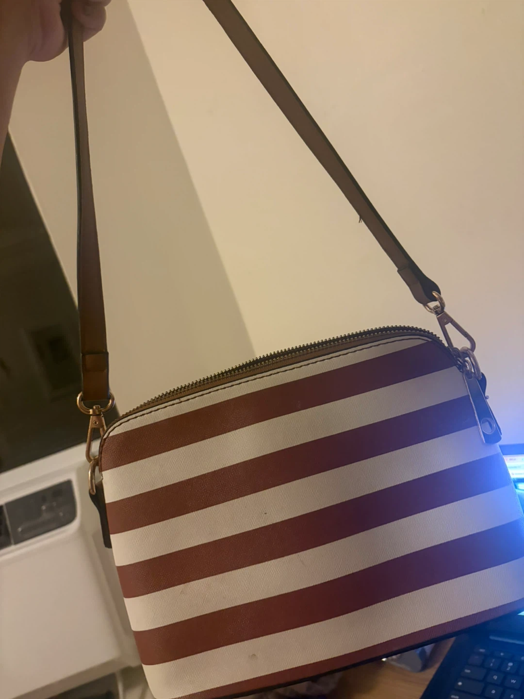 Striped Crossbody Bag - photo 2