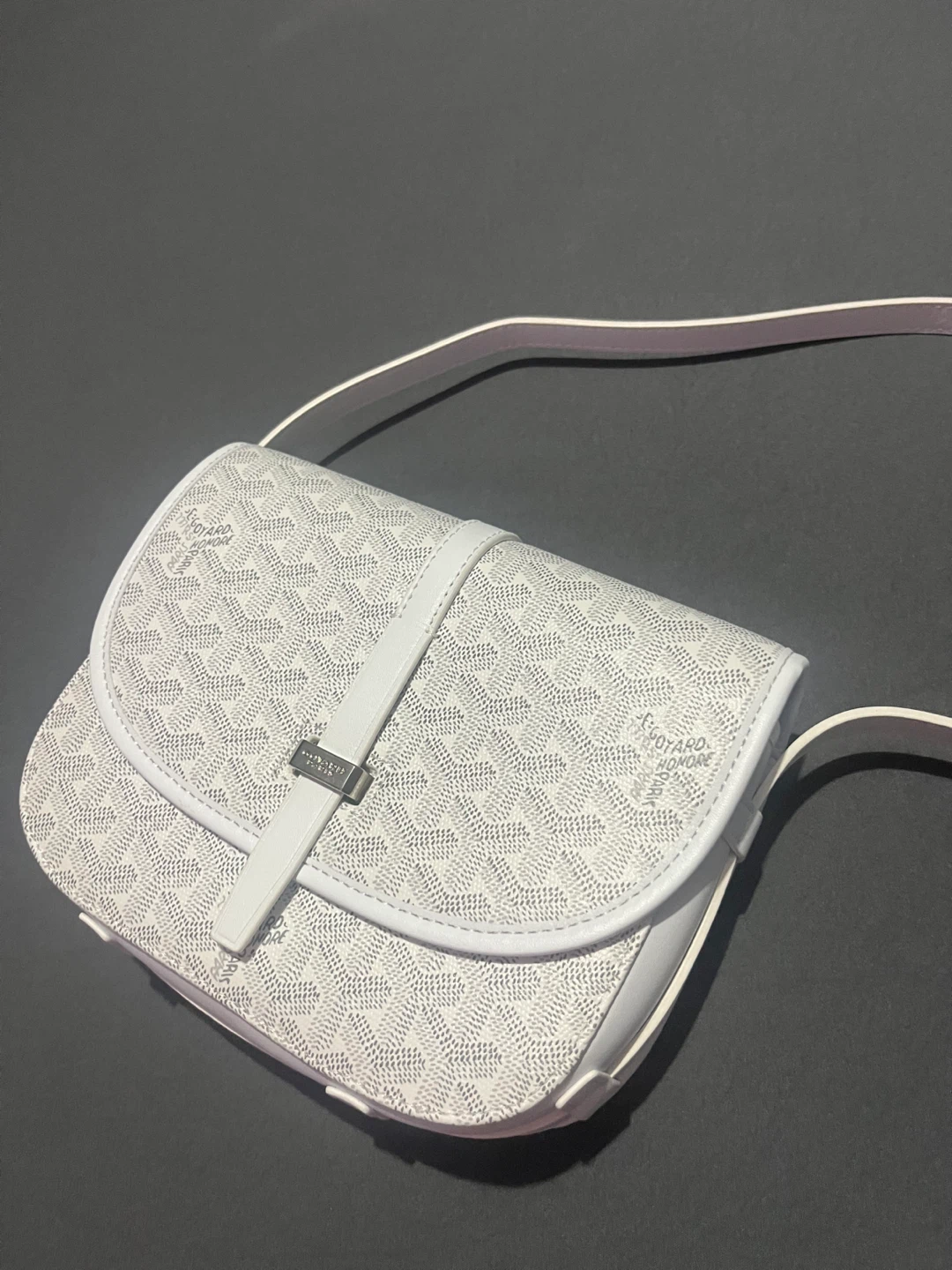 Goyard Belvedere PM Bag in White