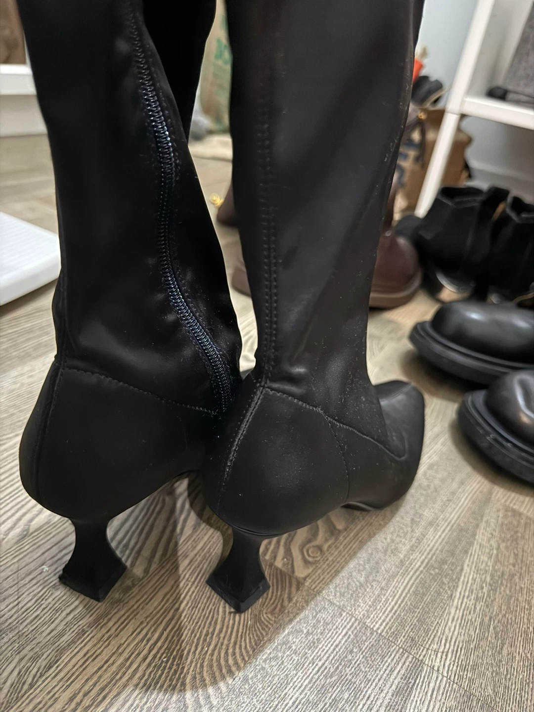 37 - Black Heeled Boots