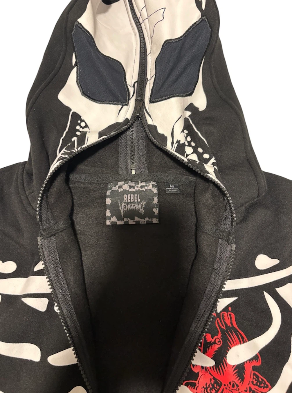 Rebel Vengeance Skeleton Full-Zip Hoodie - photo 2