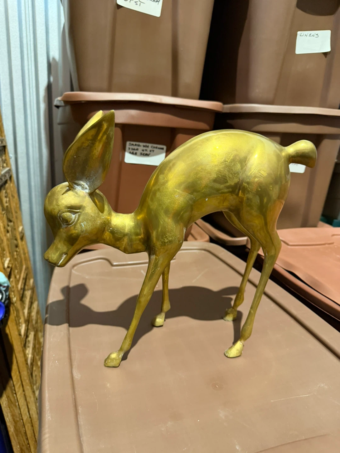 Vintage Brass Deer Figurines Set - photo 3