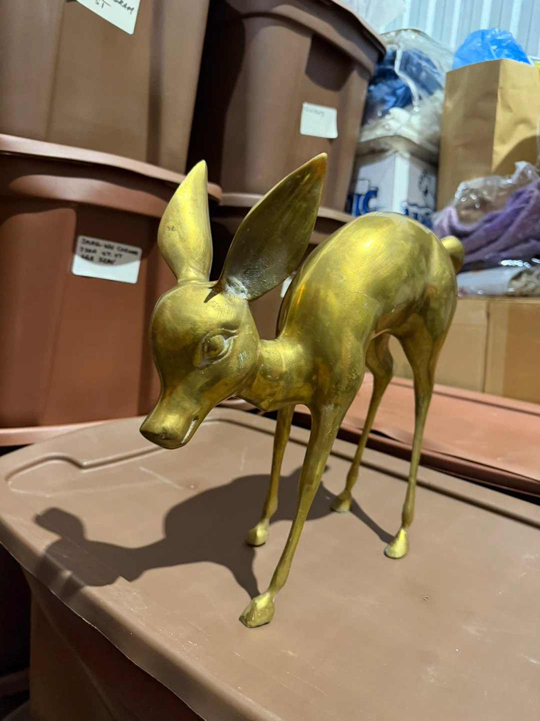 Vintage Brass Deer Figurines Set - photo 4