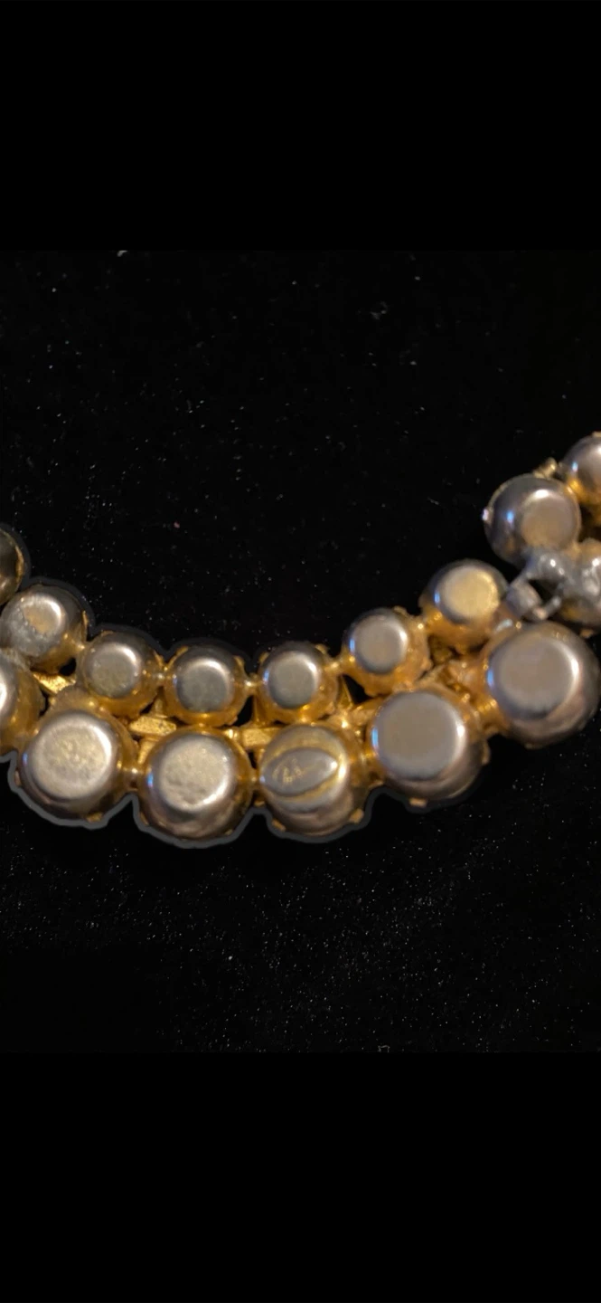 Vintage Sherman Rhinestone Necklace and Earrings Set - photo 2