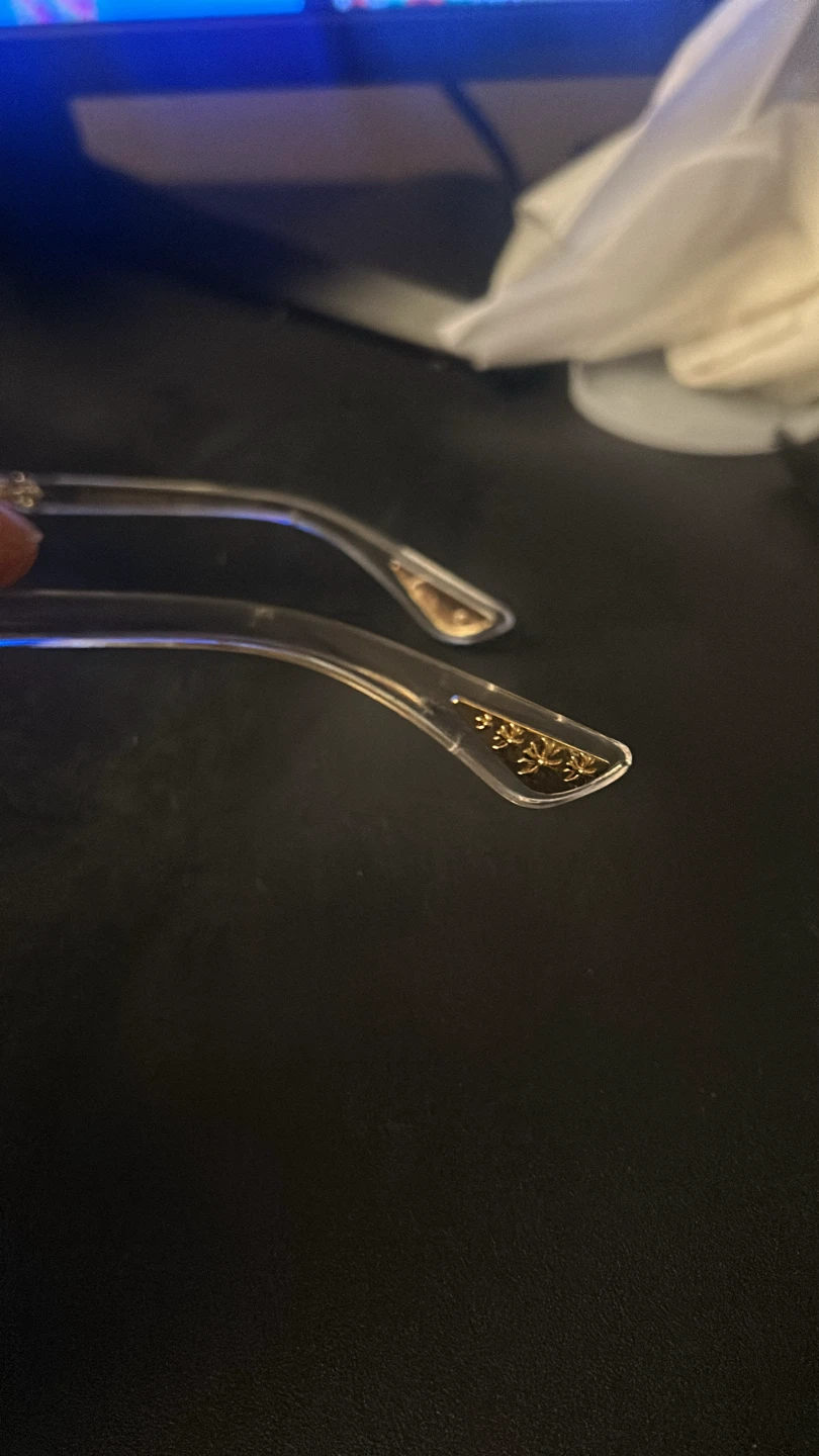 White Chrome Heart glasses(with accessories) - photo 4